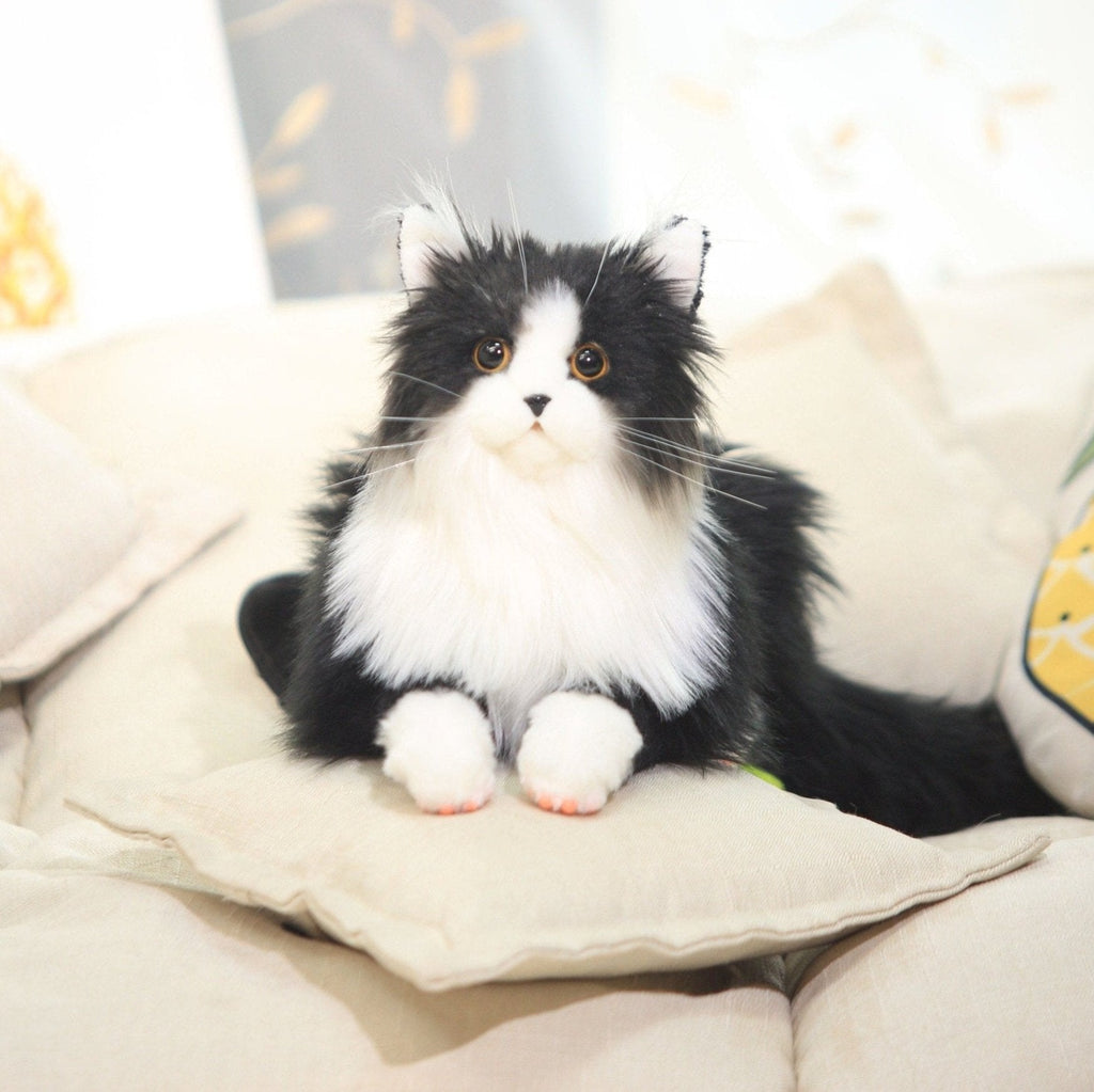 3lbs Tuxedo Handcrafted Weighted Plush – Realistic Companion Cat for Adults